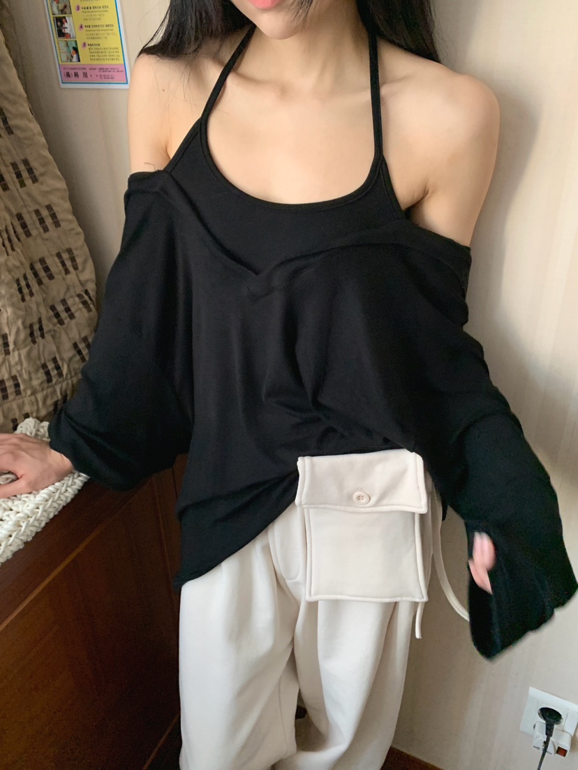 JKICHI韓國直郵實拍女裝新品職業人氣時尚休閑長袖T恤假兩件JKICHI長袖T恤