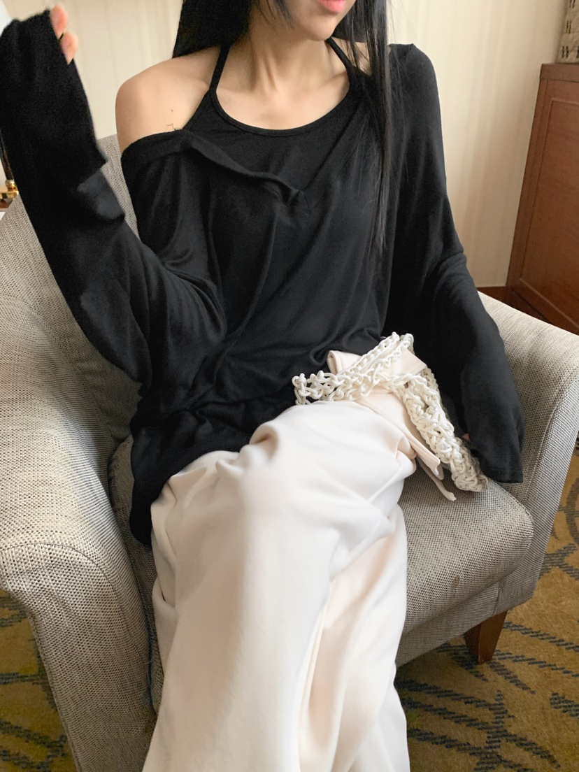 JKICHI韓國直郵實拍女裝新品職業人氣時尚休閑長袖T恤假兩件JKICHI長袖T恤