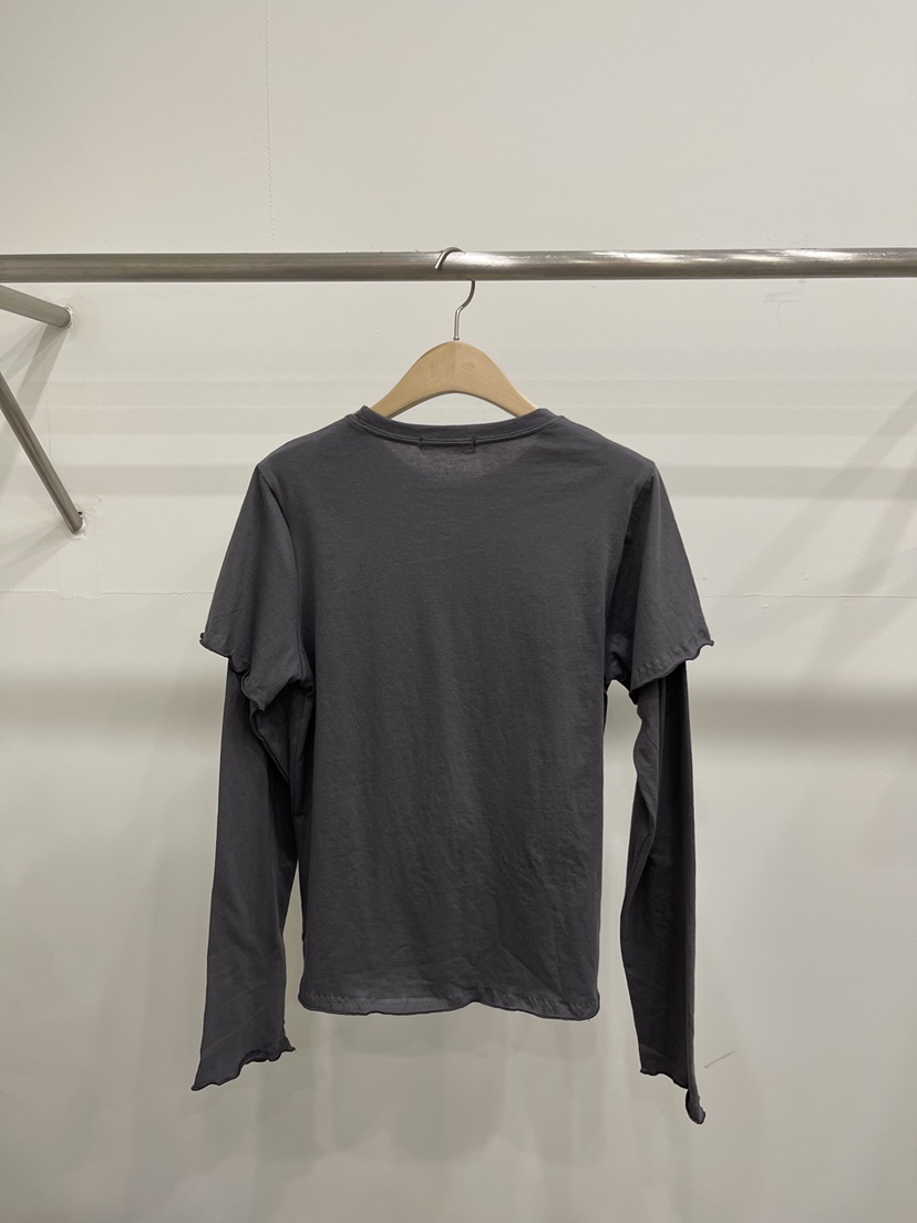 FIFTY韓國東大門代購女士新品熱賣職業人氣長袖T恤假兩件FIFTY長袖T恤