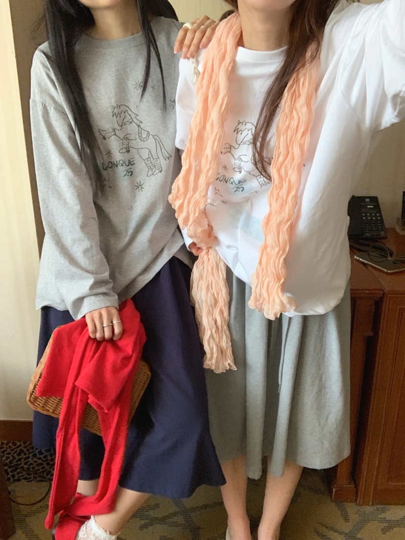 JKICHI韓國東大門代購女裝新品推薦時尚26春夏長袖T恤不含飾品JKICHI長袖T恤