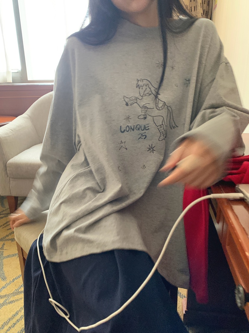 JKICHI韓國東大門代購女裝新品推薦時尚26春夏長袖T恤不含飾品JKICHI長袖T恤