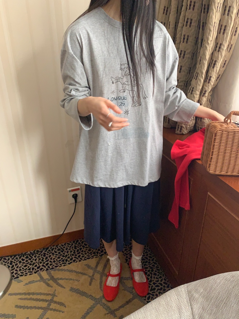 JKICHI韓國東大門代購女裝新品推薦時尚26春夏長袖T恤不含飾品JKICHI長袖T恤