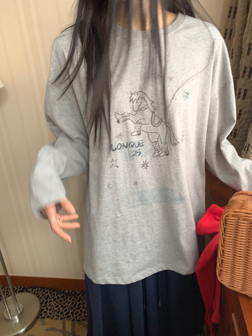 JKICHI韓國東大門代購女裝新品推薦時尚26春夏長袖T恤不含飾品JKICHI長袖T恤