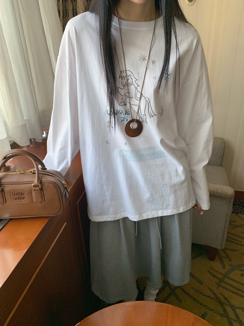 JKICHI韓國東大門代購女裝新品推薦時尚26春夏長袖T恤不含飾品JKICHI長袖T恤