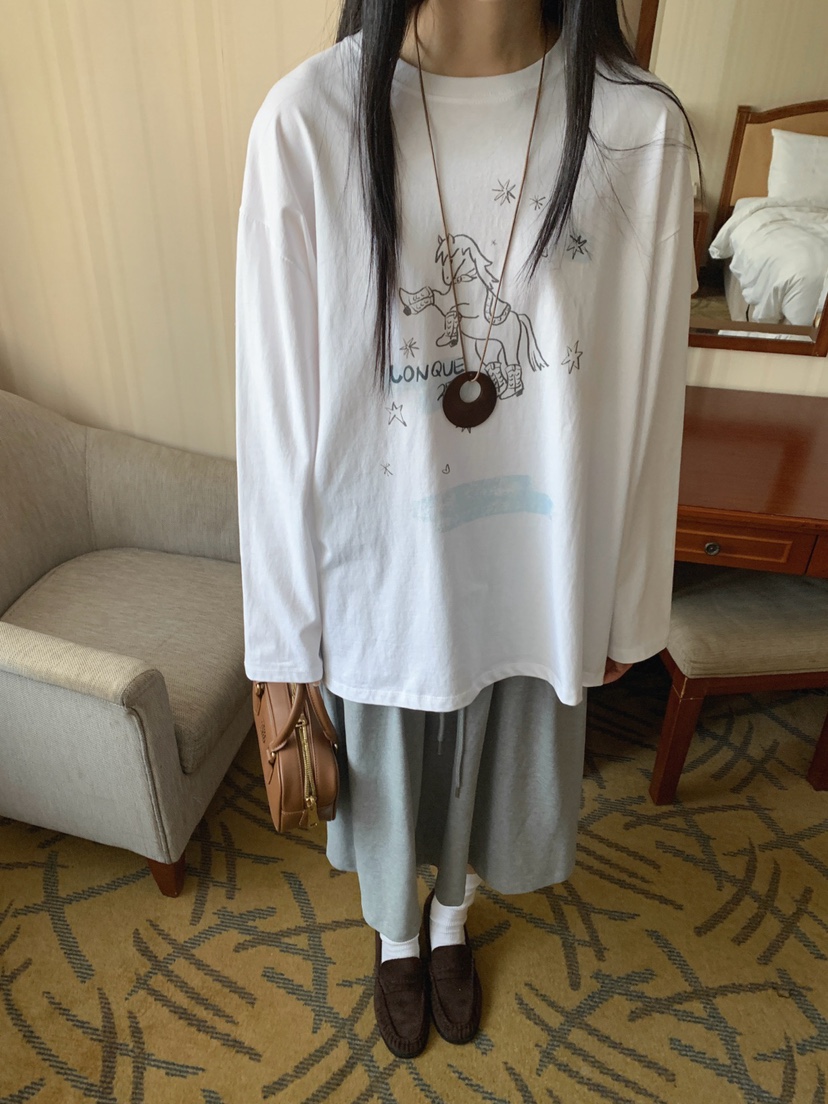 JKICHI韓國東大門代購女裝新品推薦時尚26春夏長袖T恤不含飾品JKICHI長袖T恤