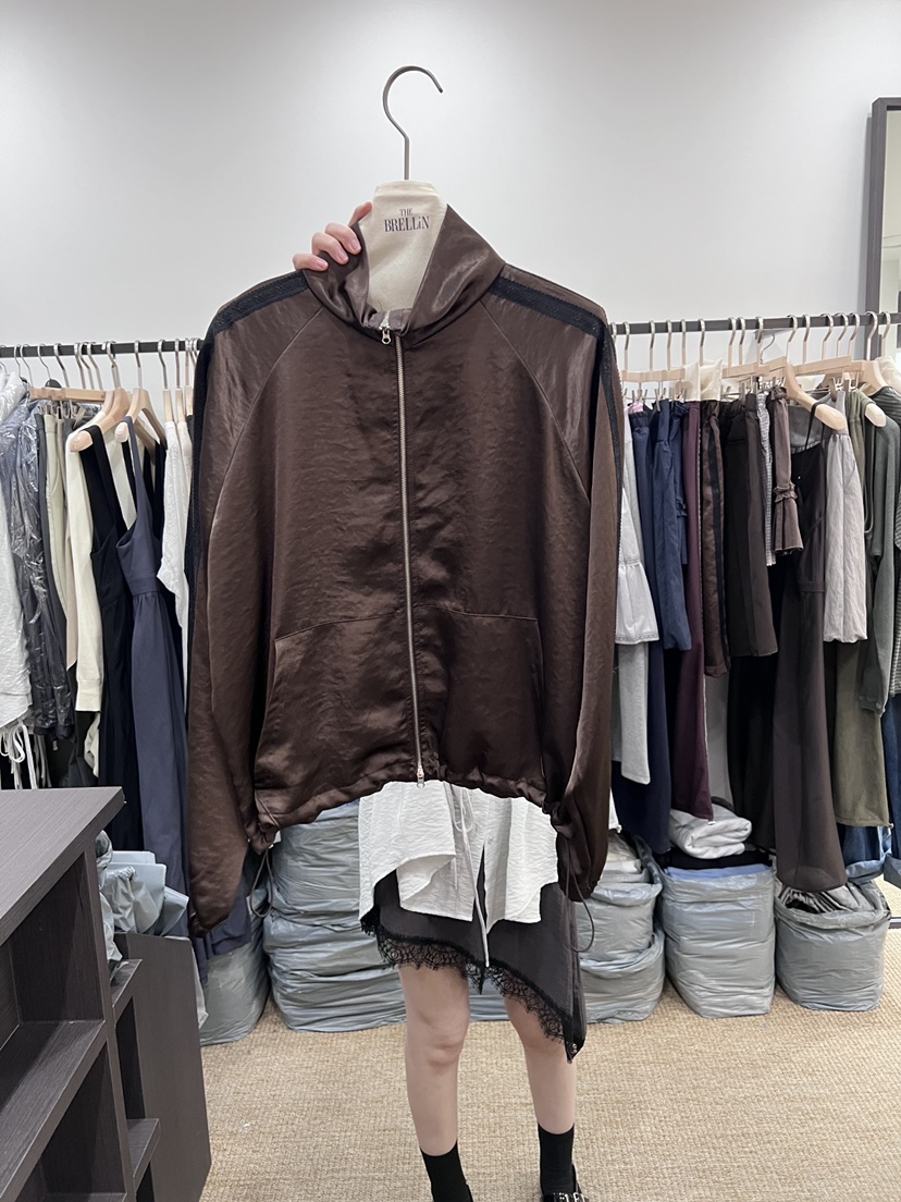 BRELLIN韓國直郵實拍女裝新款休閑熱賣職業時尚26春夏夾克拉鏈BRELLIN夾克圖色1