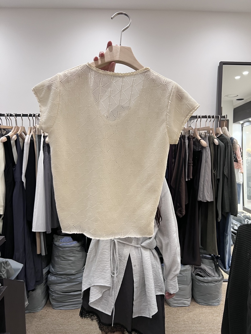 BRELLIN韓國直郵實拍女裝新品時尚休閑熱賣26春夏職業針織衫BRELLIN針織衫