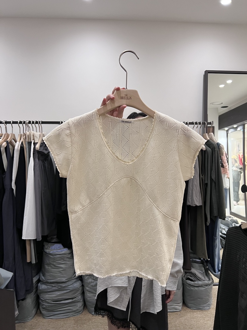 BRELLIN韓國直郵實拍女裝新品時尚休閑熱賣26春夏職業針織衫BRELLIN針織衫圖色1