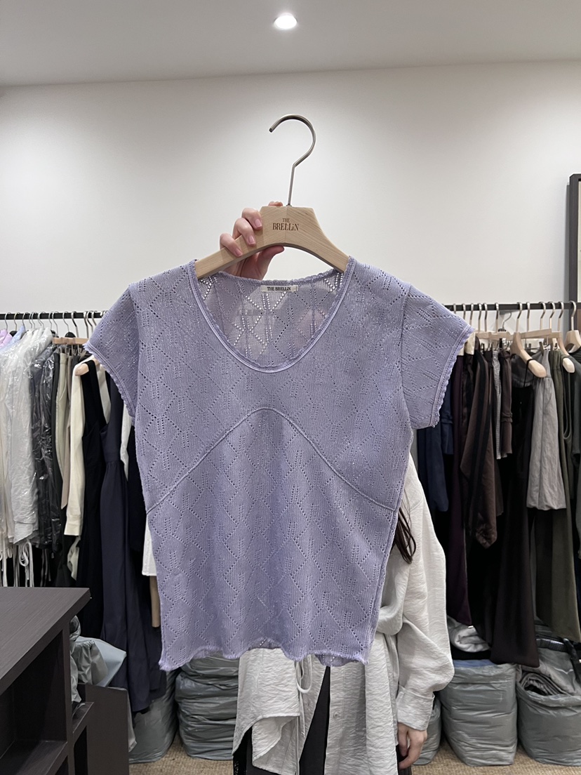 BRELLIN韓國直郵實拍女裝新品時尚休閑熱賣26春夏職業針織衫BRELLIN針織衫圖色2