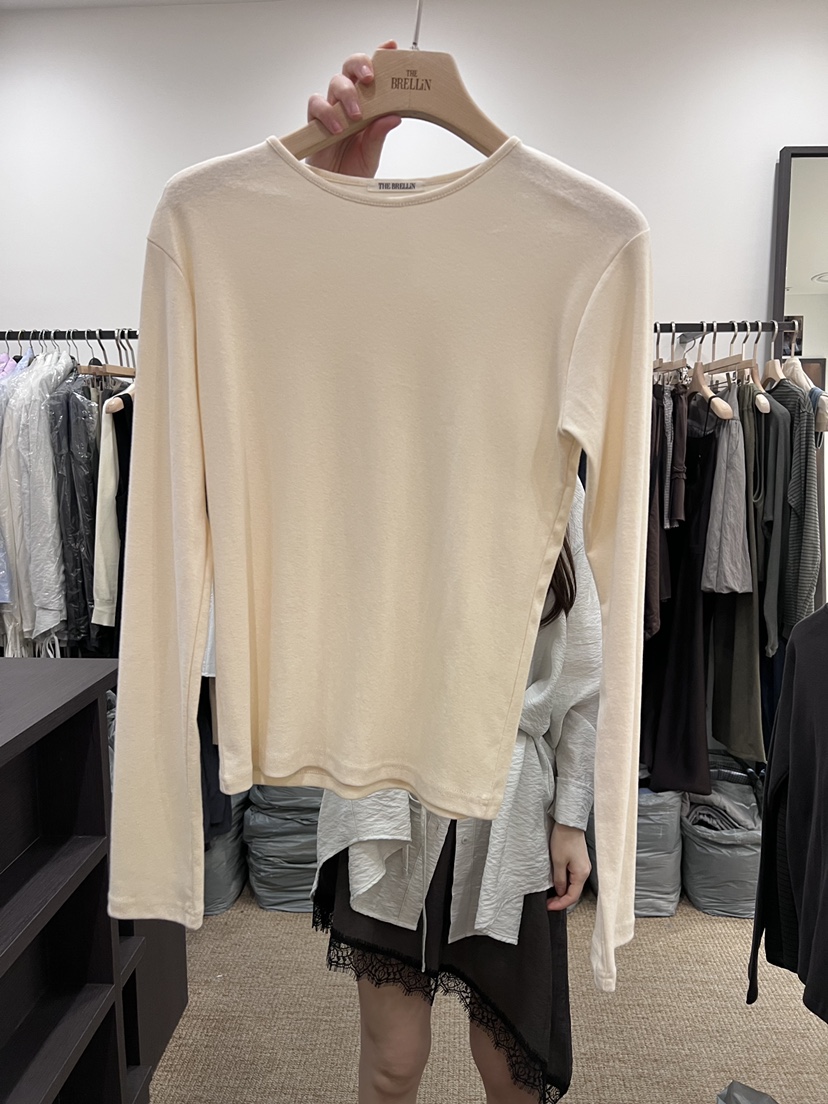 BRELLIN韓國東大門直郵女士新品休閑人氣職業26春夏長袖T恤BRELLIN長袖T恤圖色3