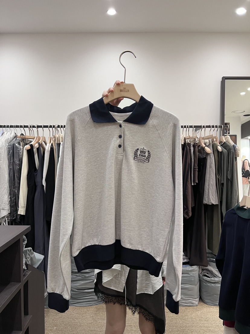 BRELLIN韓國東大門代購女裝新品26春夏熱賣人氣職業休閑衛衣BRELLIN衛衣圖色1