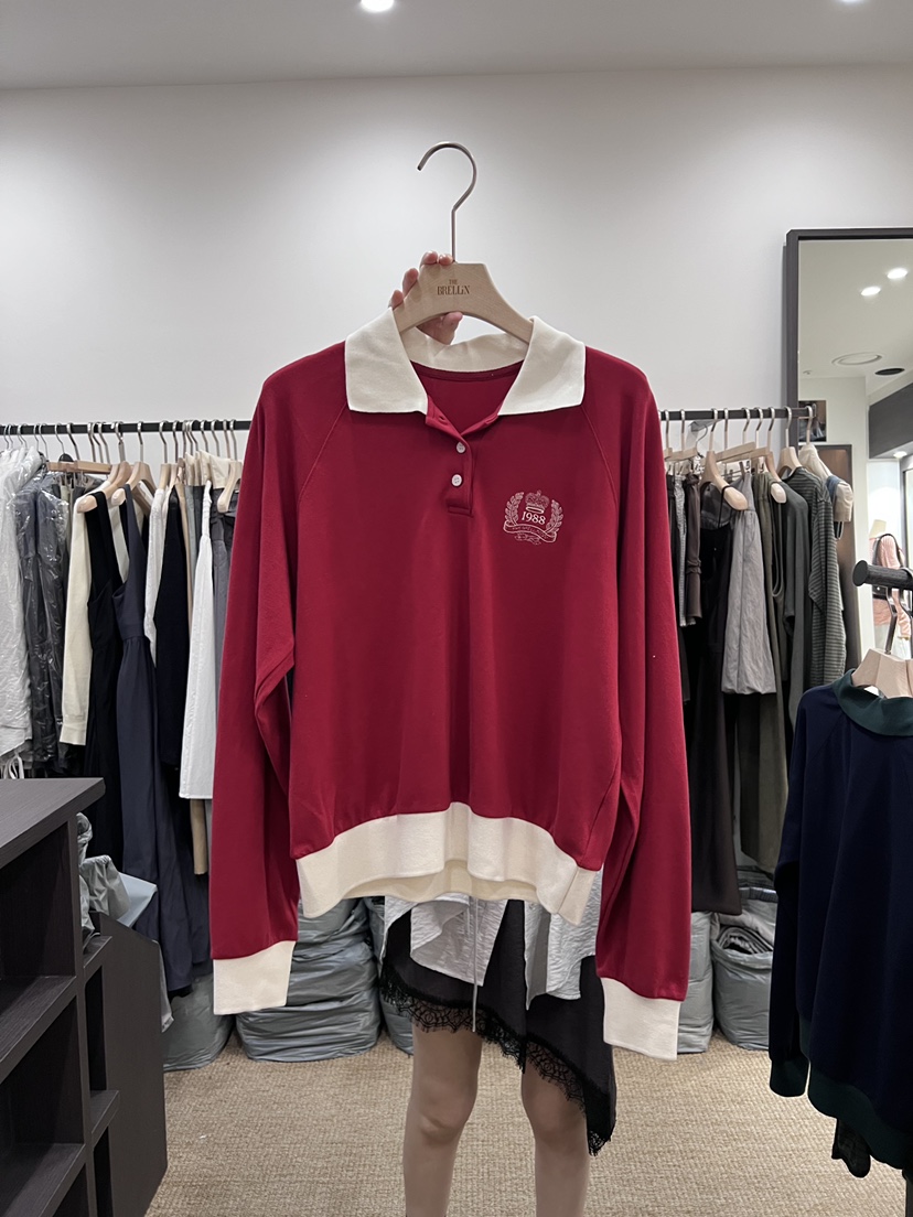 BRELLIN韓國東大門代購女裝新品26春夏熱賣人氣職業休閑衛衣BRELLIN衛衣圖色2