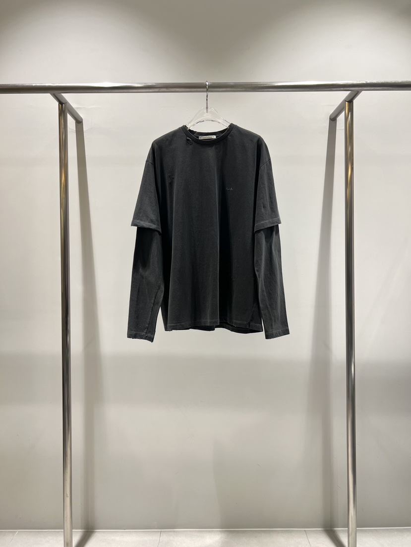 CESTLAVIE韓國東大門直郵女裝新品休閑熱賣長袖T恤假兩件CESTLAVIE長袖T恤圖色3