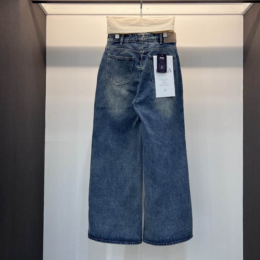 BRELLIN韓國東大門代購女士新款26春夏推薦休閑職業牛仔褲BRELLIN牛仔褲