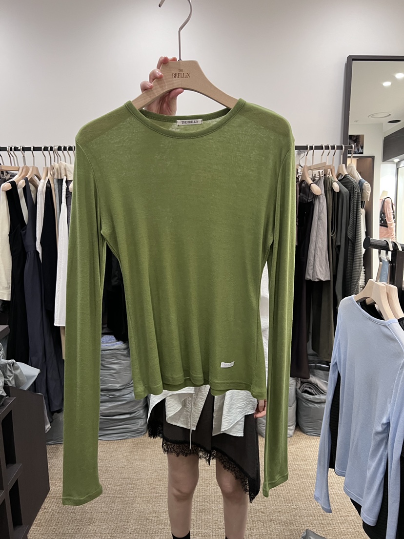 BRELLIN韓國東大門代購女裝新品人氣休閑熱賣推薦長袖T恤BRELLIN長袖T恤圖色2