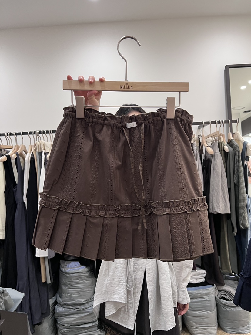 BRELLIN韓國直郵實拍女士新品26春夏休閑時尚人氣熱賣短裙BRELLIN短裙圖色2