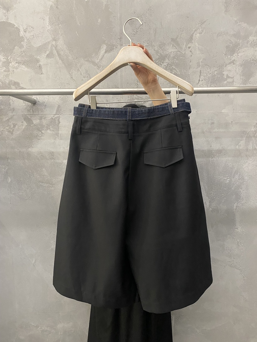 THE VETIVER-A東大門直郵女士新品真品熱賣時尚短褲含腰帶VETIVER短褲