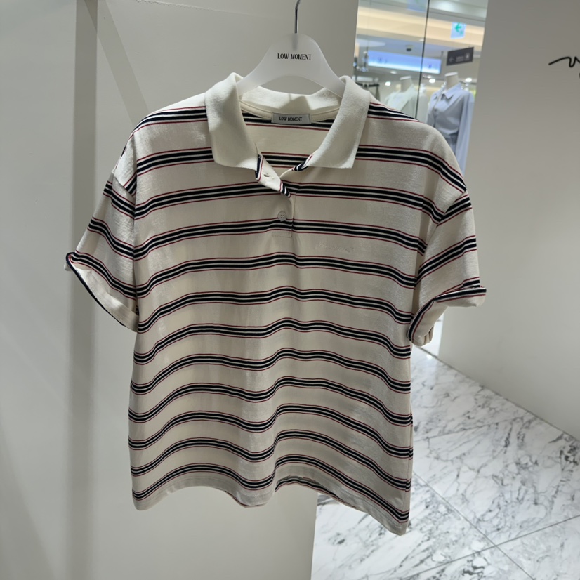 LOW MOMENT韓國直郵女裝新款人氣真品26春夏休閑時尚T恤LOW MOMENTT恤圖色1
