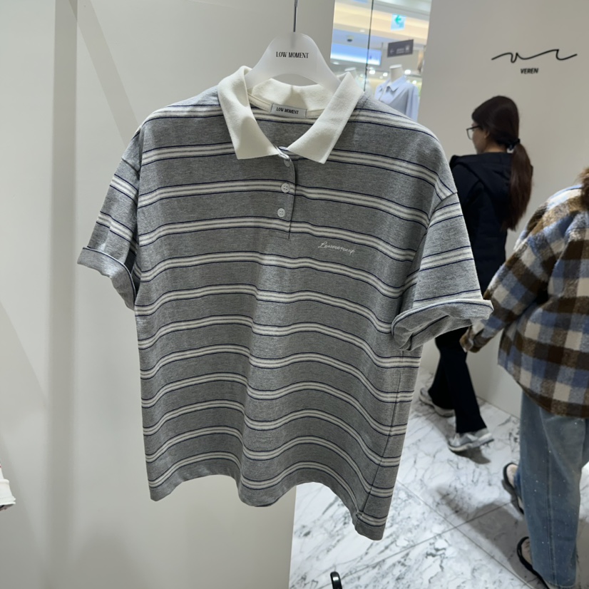 LOW MOMENT韓國直郵女裝新款人氣真品26春夏休閑時尚T恤LOW MOMENTT恤圖色2