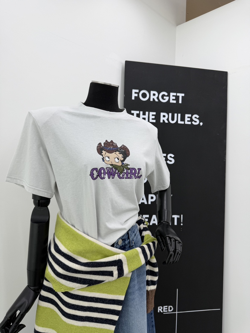 RED-A韓國東大門直郵女士新品時尚26春夏休閑熱賣人氣T恤RED-AT恤