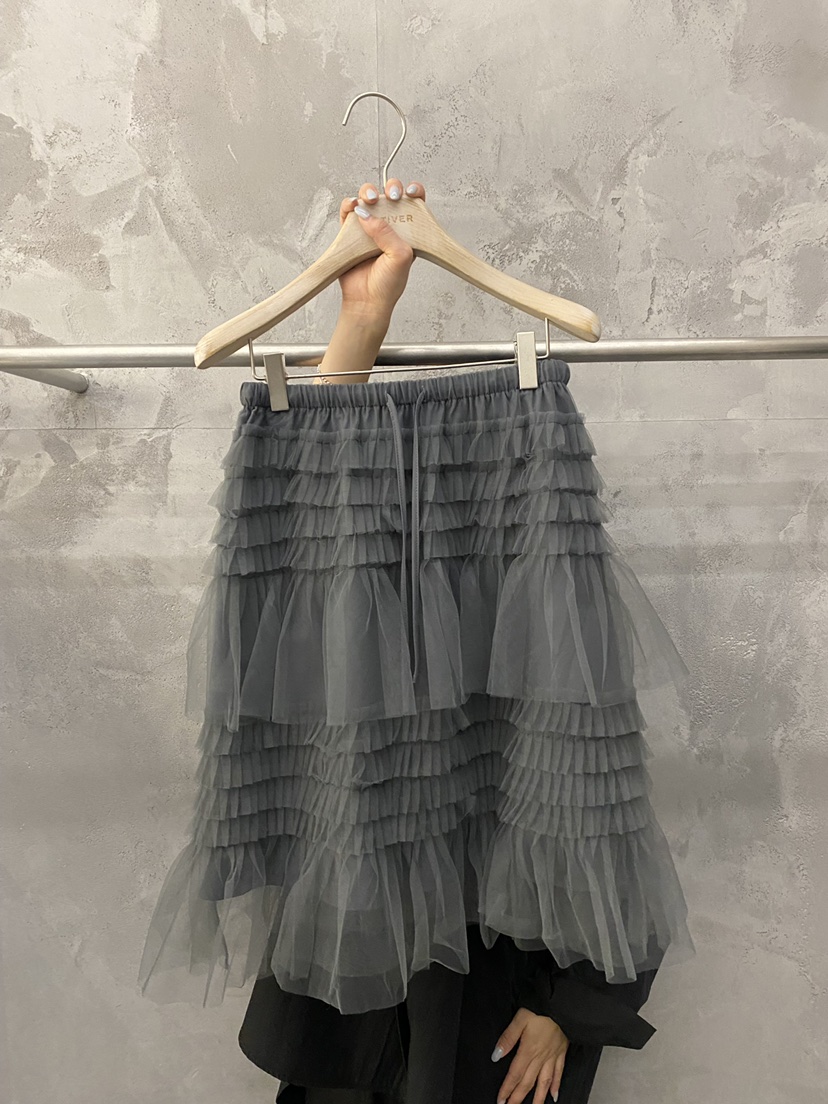 THE VETIVER-A東大門實拍女裝新款人氣熱賣半身裙中短裙VETIVER半身裙/中短裙圖色1灰色