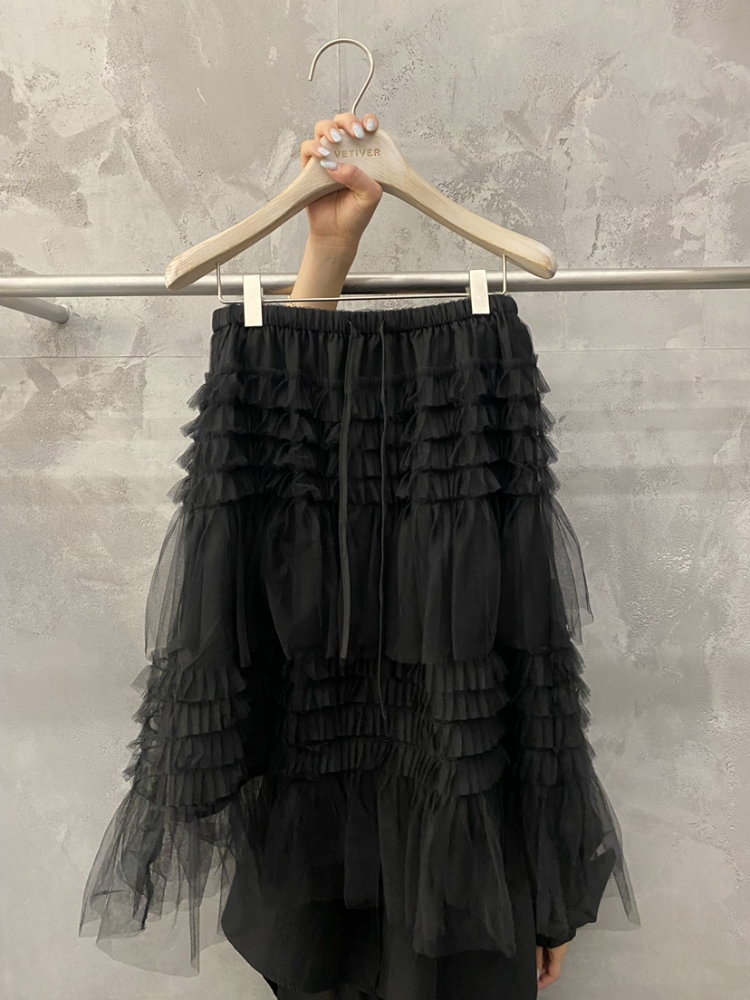 THE VETIVER-A東大門實拍女裝新款人氣熱賣半身裙中短裙VETIVER半身裙/中短裙圖色2黑色