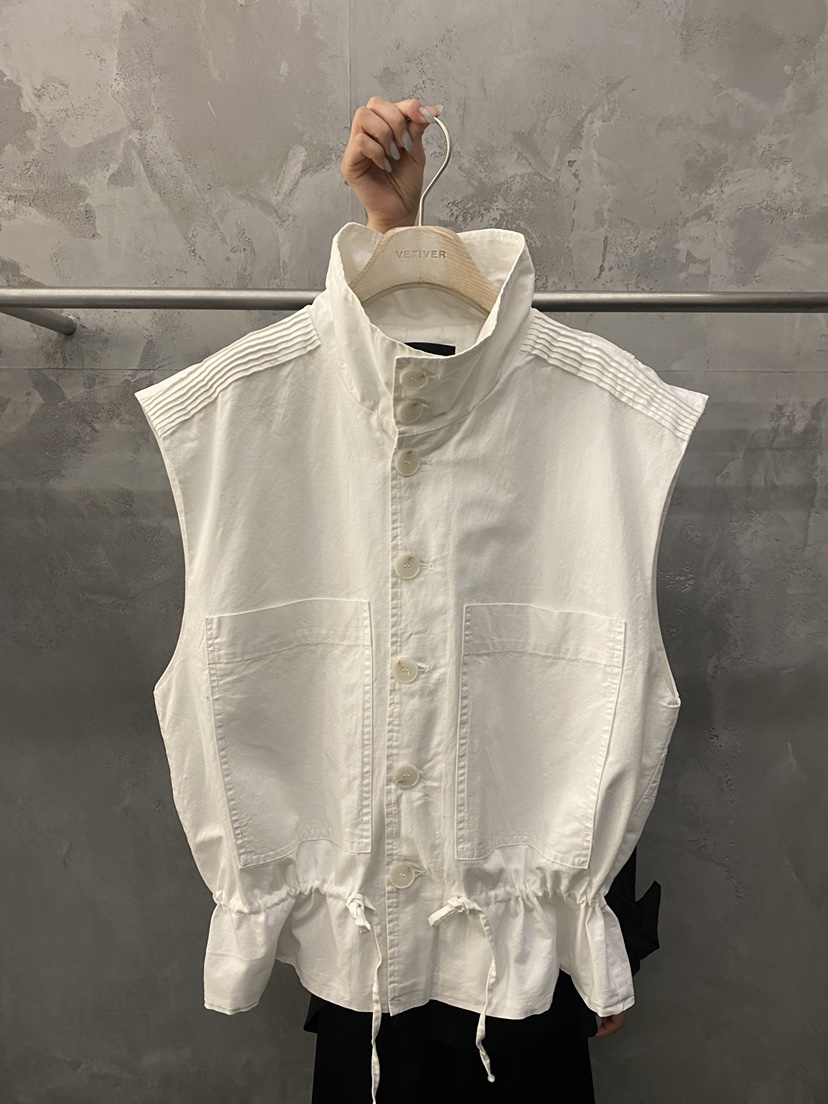 THE VETIVER-A韓國代購女士新款26春夏人氣馬甲紐扣背心VETIVER馬甲圖色1