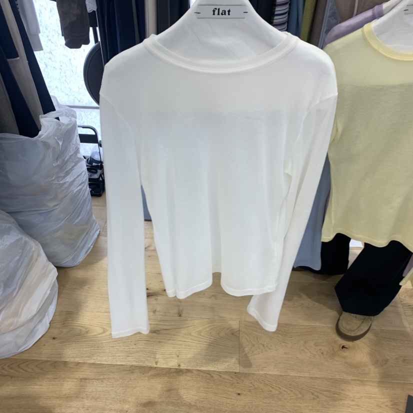 FLAT韓國東大門代購女士新品26春夏熱賣職業推薦時尚長袖T恤FLAT長袖T恤圖色4
