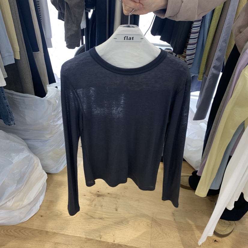 FLAT韓國東大門代購女士新品26春夏熱賣職業推薦時尚長袖T恤FLAT長袖T恤圖色6