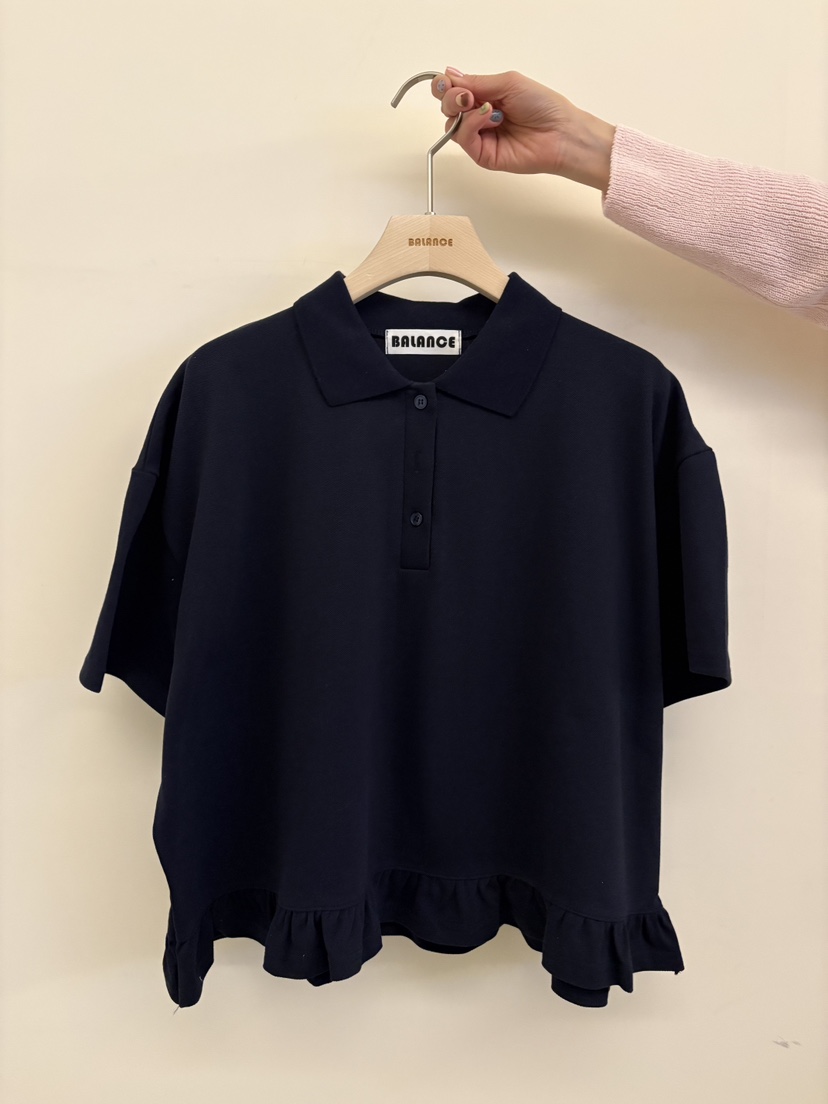 BALANCE韓國東大門代購女士新品休閑時尚熱賣職業T恤荷葉邊BALANCET恤圖色3