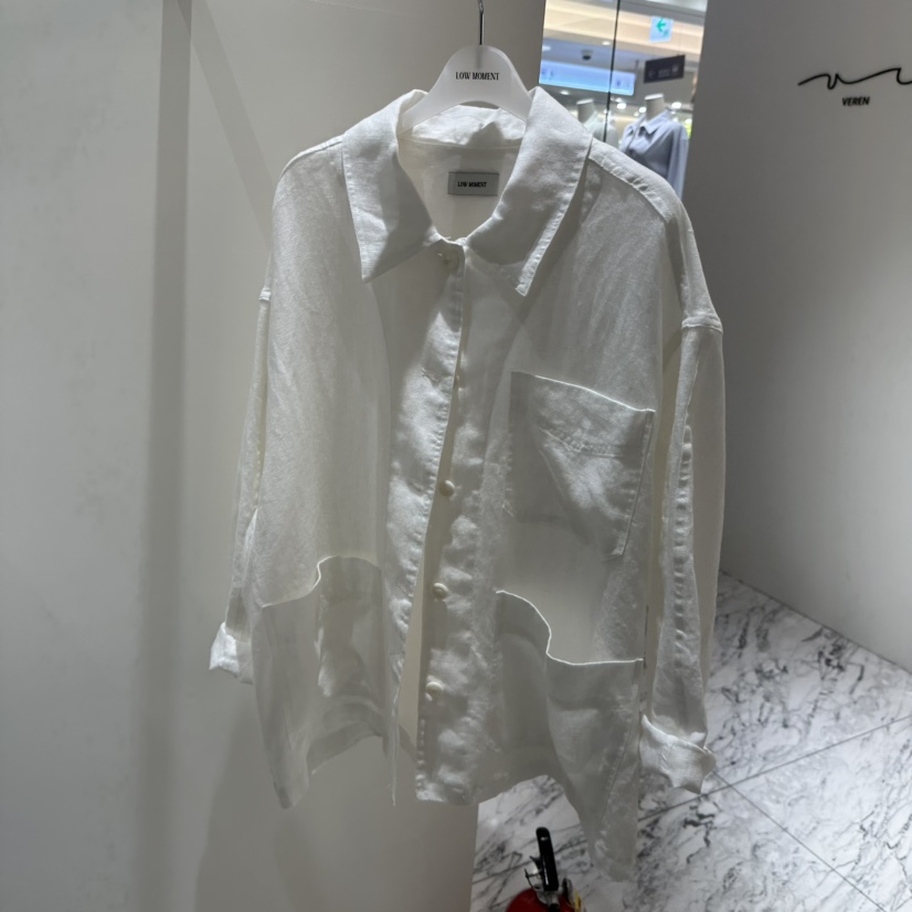 LOW MOMENT東大門代購女士新款人氣26春夏推薦時尚夾克亞麻LOW MOMENT夾克圖色1