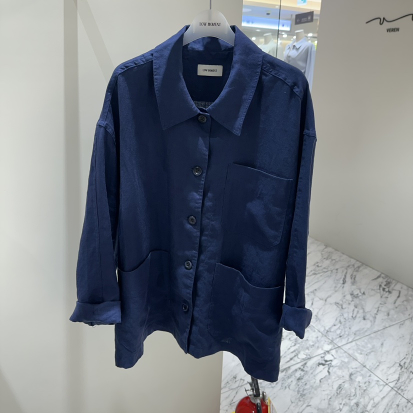 LOW MOMENT東大門代購女士新款人氣26春夏推薦時尚夾克亞麻LOW MOMENT夾克圖色2