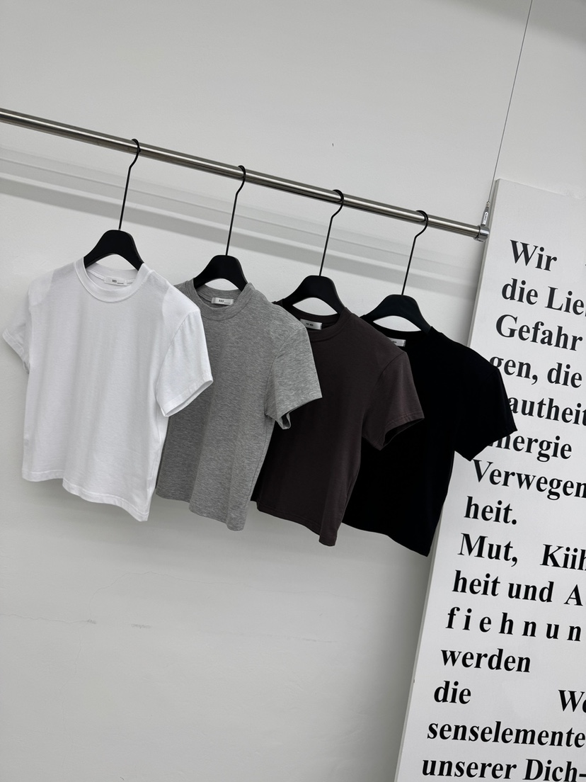 RED-A韓國直郵實拍女裝新款休閑職業26春夏時尚推薦熱賣T恤RED-AT恤