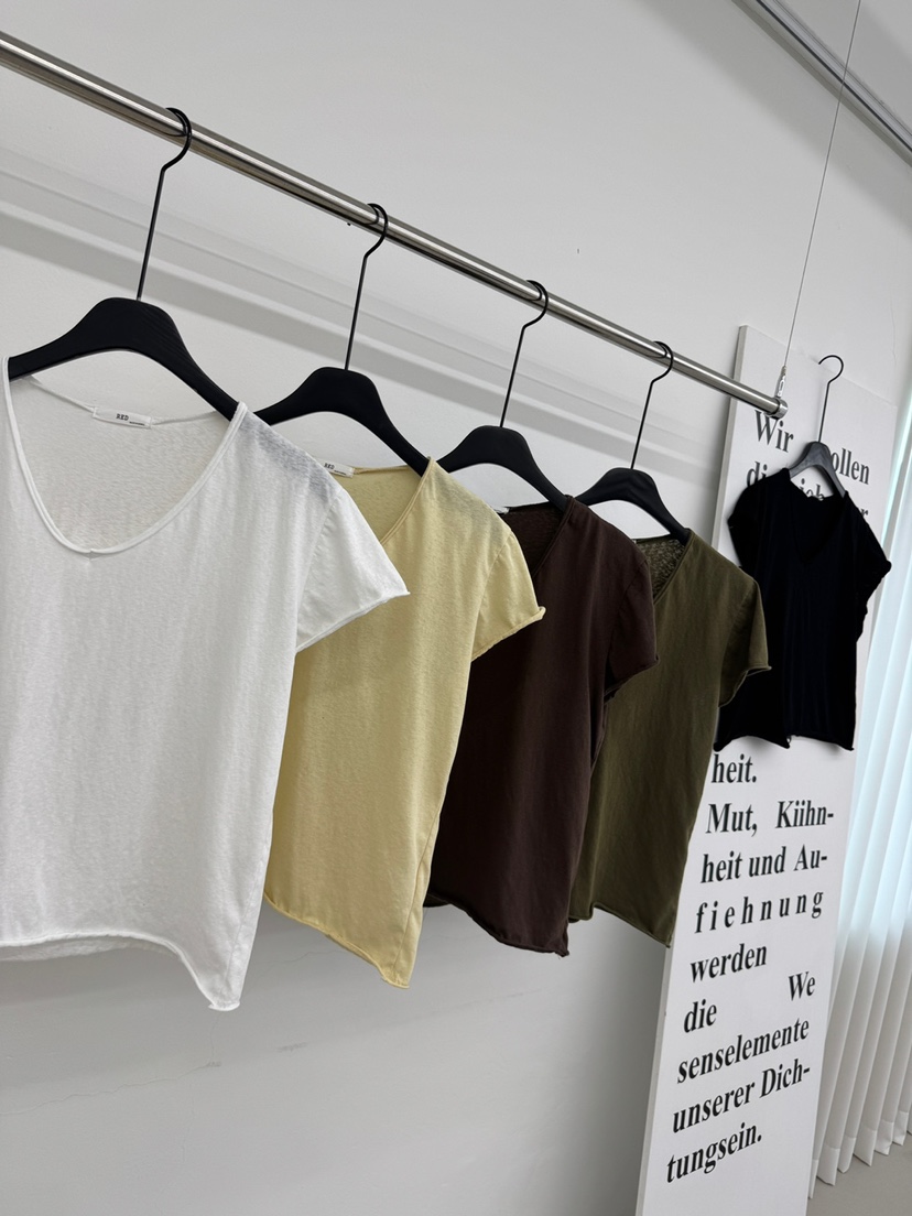 RED-A韓國東大門代購女裝新款熱賣休閑人氣職業26春夏T恤RED-AT恤