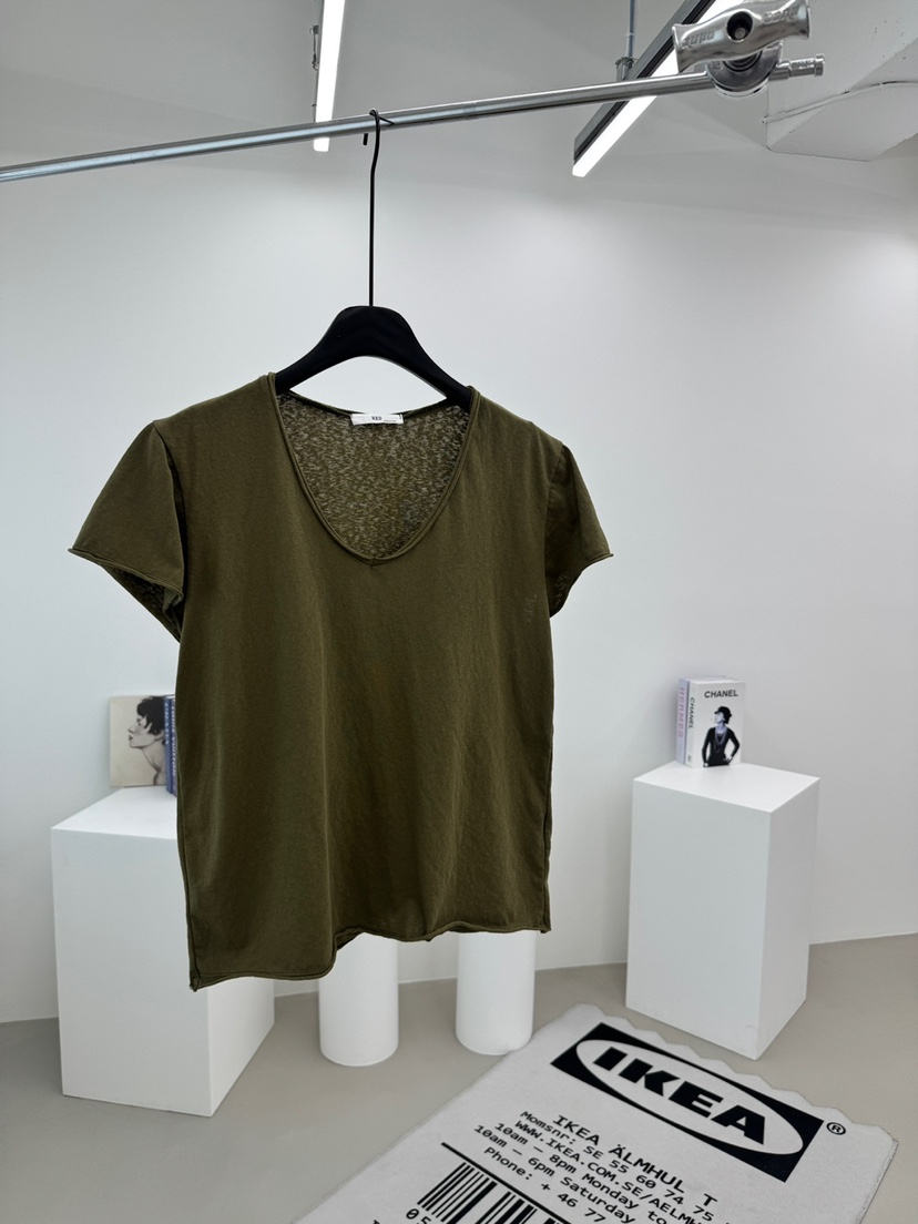 RED-A韓國東大門代購女裝新款熱賣休閑人氣職業26春夏T恤RED-AT恤圖色4