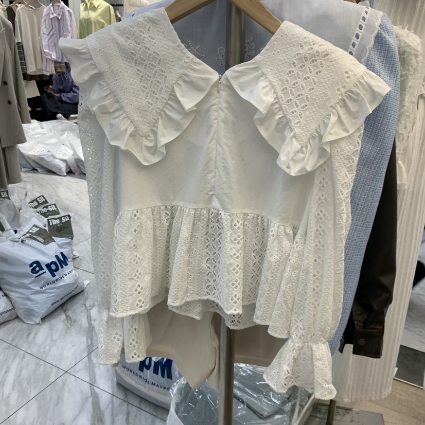 BEEN-A東大門實拍女裝新品真品時尚推薦人氣休閑襯衫蕾絲衫BEEN-A襯衫/蕾絲衫