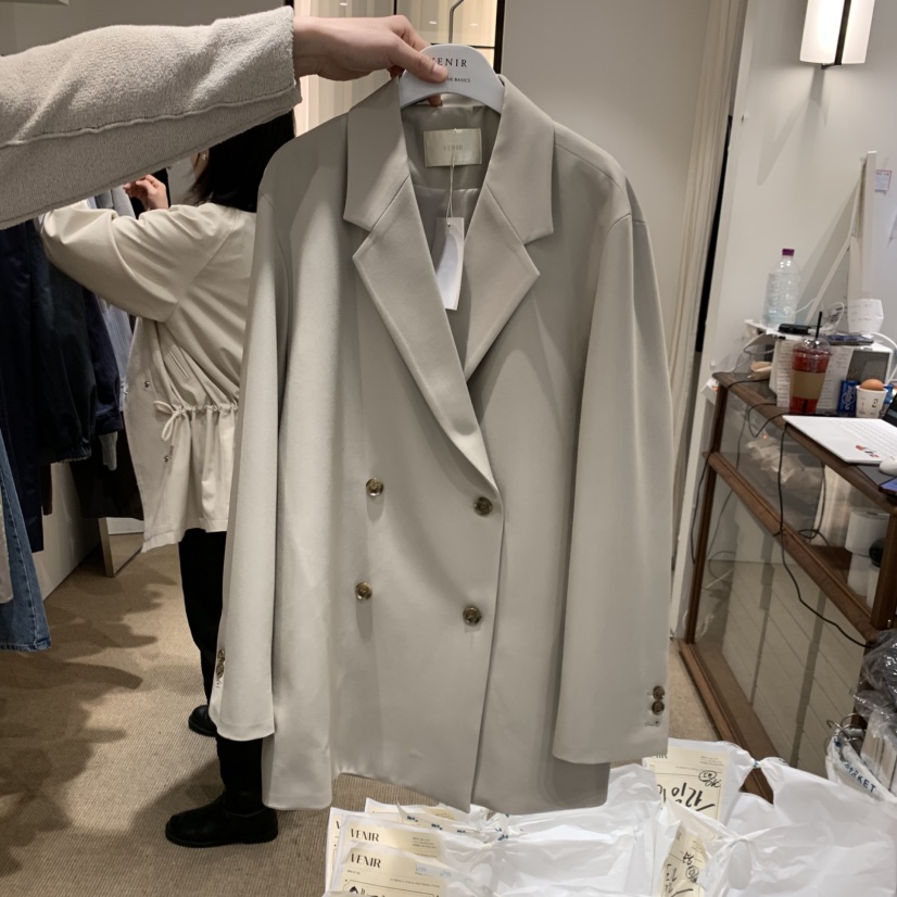 VENIR-a韓國直郵女士新品時尚26春夏推薦職業熱賣夾克雙層VENIR-a夾克圖色1