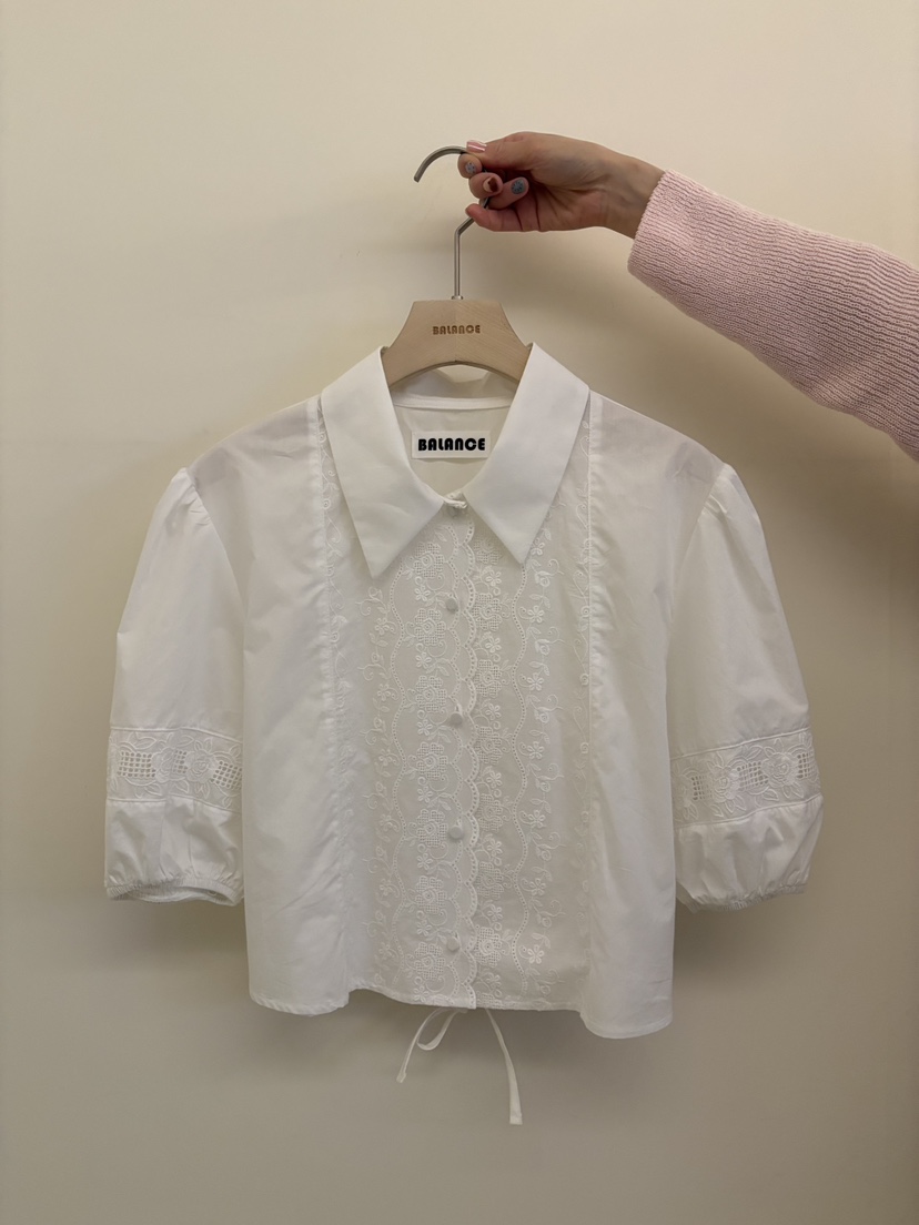 BALANCE韓國直郵女士新款推薦時尚熱賣人氣職業襯衫蕾絲衫BALANCE襯衫/蕾絲衫圖色1