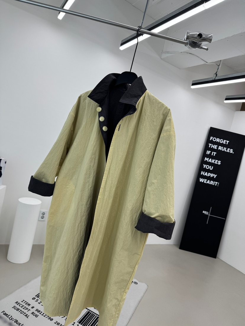 RED-A韓國直郵女裝新品人氣職業時尚長款風衣兩面穿雙面RED-A長款風衣