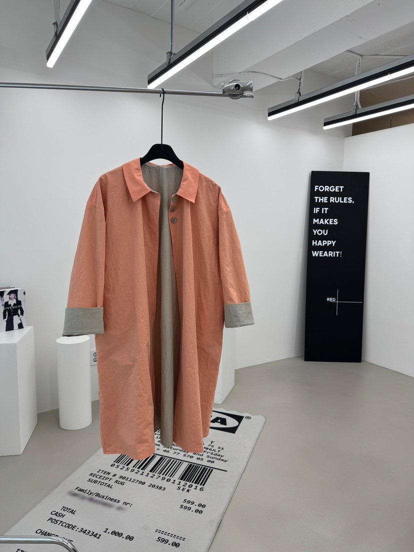 RED-A韓國直郵女裝新品人氣職業時尚長款風衣兩面穿雙面RED-A長款風衣圖色2