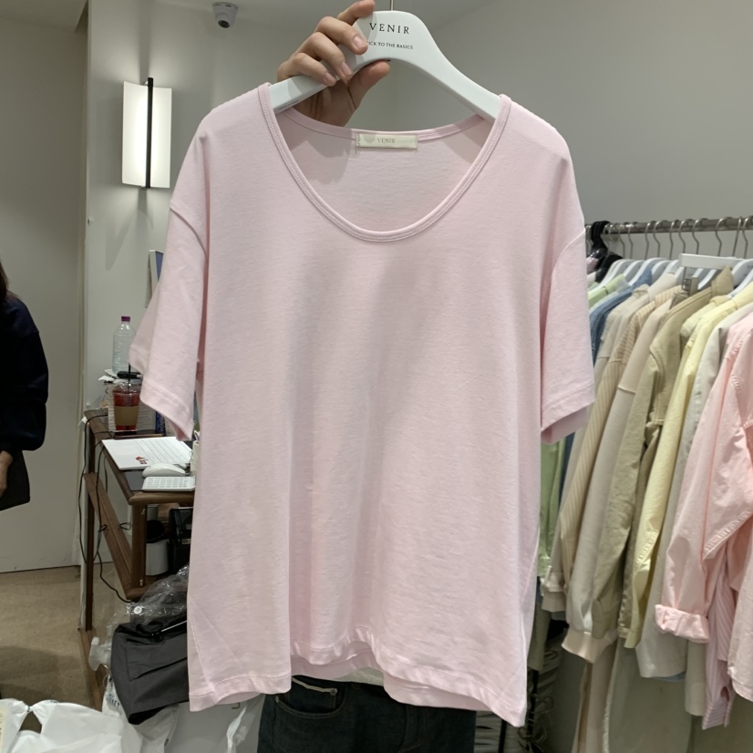 VENIR-a韓國直郵女士新款26春夏真品推薦人氣時尚熱賣T恤VENIR-aT恤圖色1