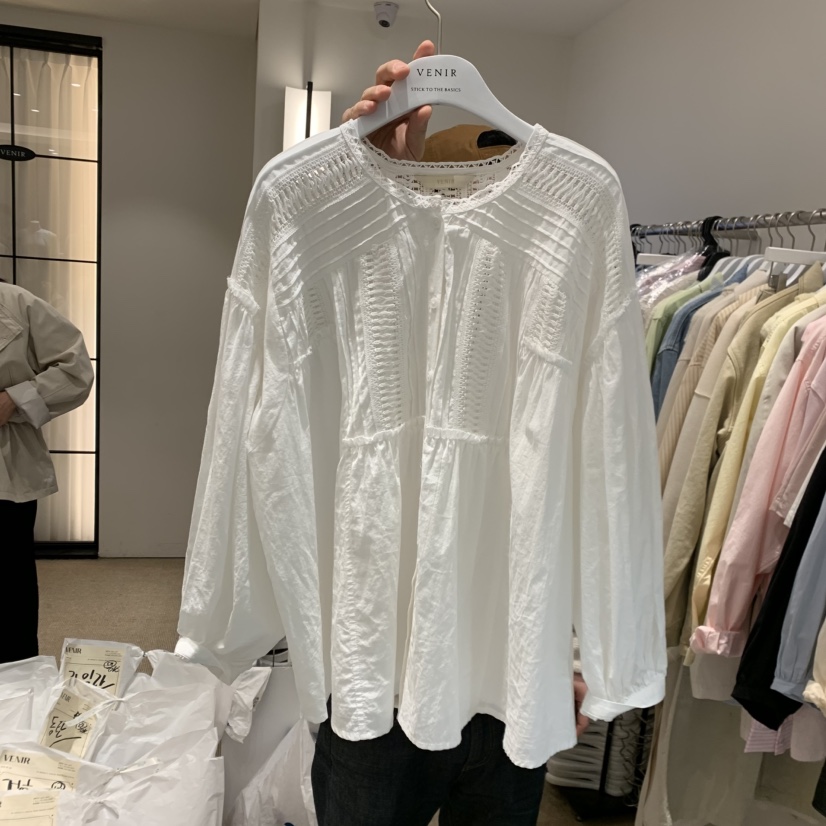 VENIR-a東大門實拍女士新品真品熱賣時尚推薦襯衫蕾絲衫VENIR-a襯衫/蕾絲衫圖色1