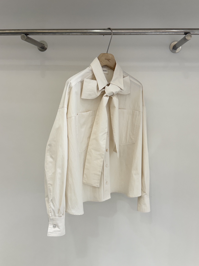 TOOGOOD韓國直郵女士新款26春夏推薦職業襯衫蕾絲衫含領帶TOOGOOD襯衫/蕾絲衫圖色1