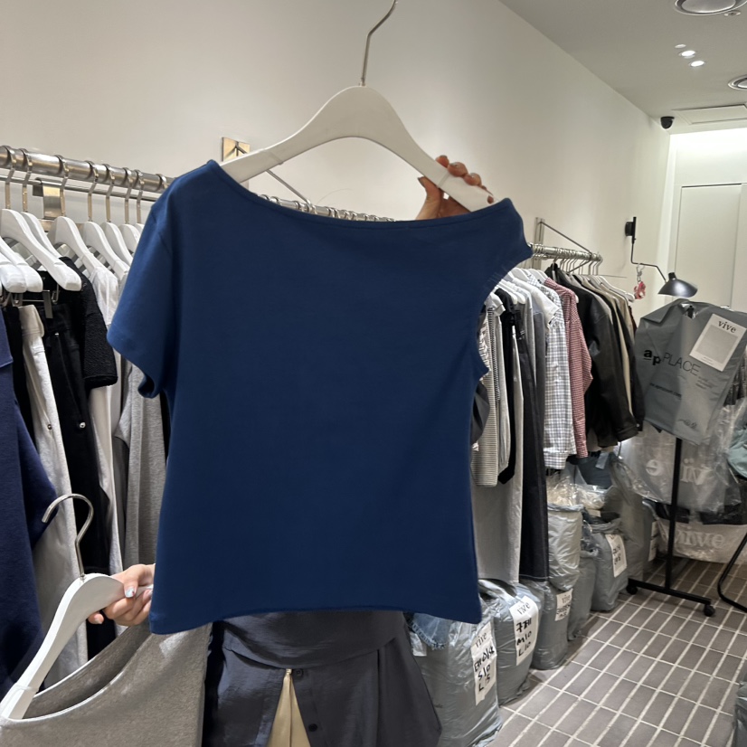 VIVE韓國代購女裝新品26春夏人氣休閑職業推薦時尚熱賣T恤VIVET恤圖色3