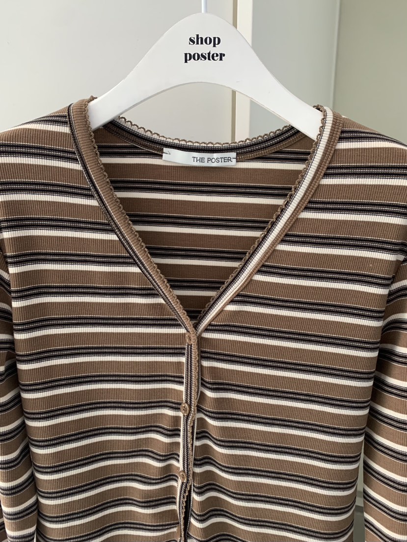 SHOP POSTER韓國直郵女裝新品26春夏人氣職業時尚長袖T恤SHOP_POSTER長袖T恤