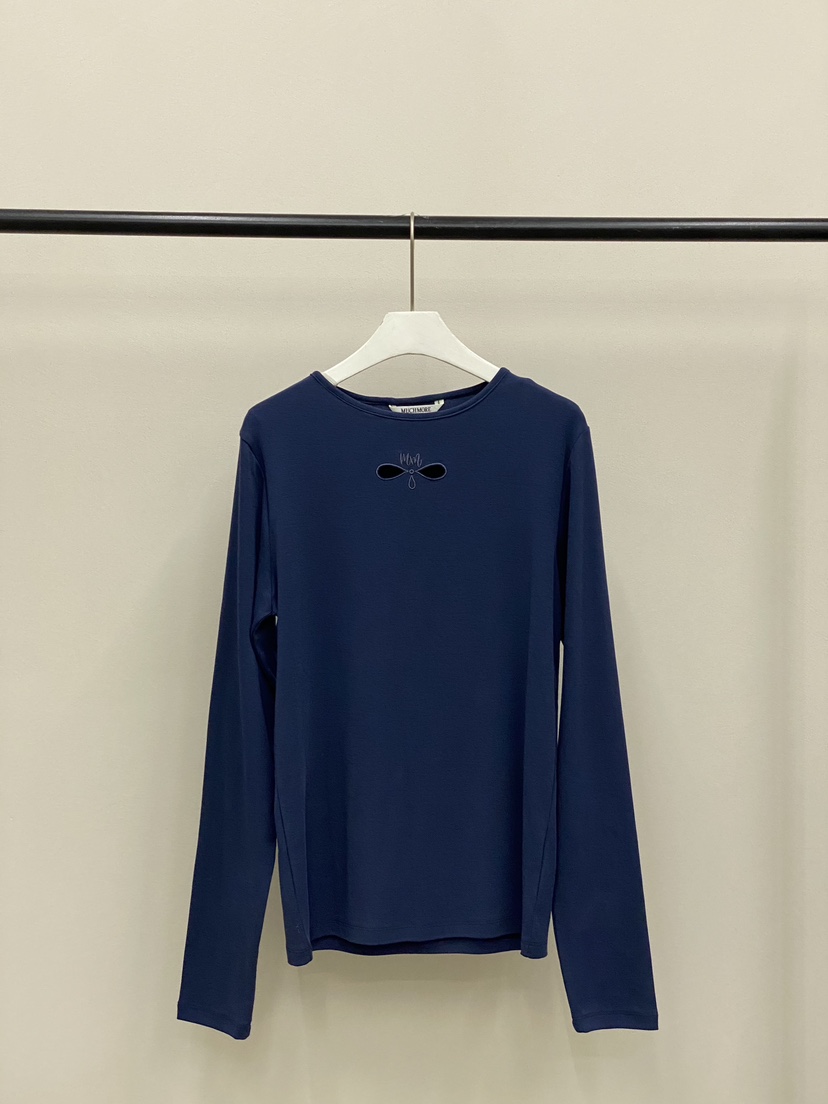 MUCH MORE/JACKPOT韓國東大門直郵女士新款26春夏長袖T恤刺繡MUCH MORE/JACKPOT長袖T恤圖色5