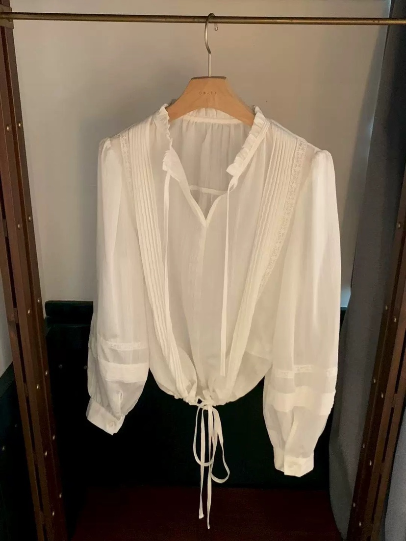 OBJET/LOVEUSU韓國東大門代購女士新品時尚26春夏襯衫蕾絲衫OBJET/LOVEUSU襯衫/蕾絲衫圖色1