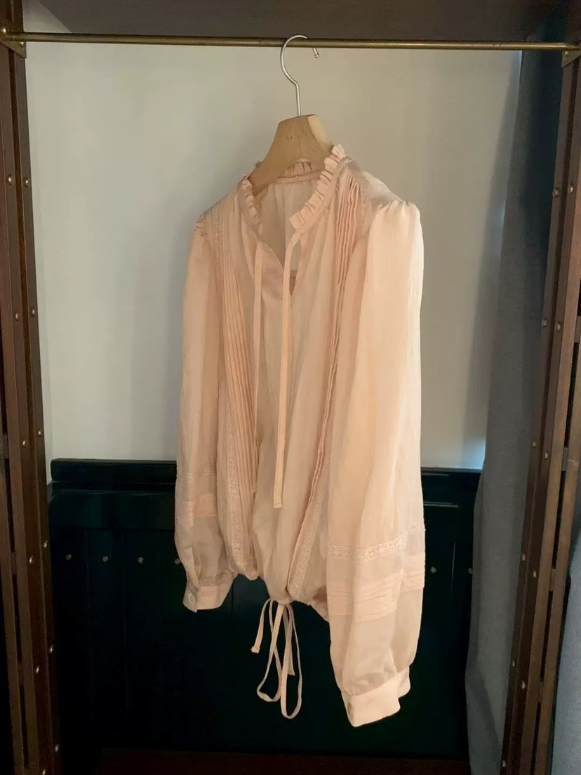 OBJET/LOVEUSU韓國東大門代購女士新品時尚26春夏襯衫蕾絲衫OBJET/LOVEUSU襯衫/蕾絲衫圖色3