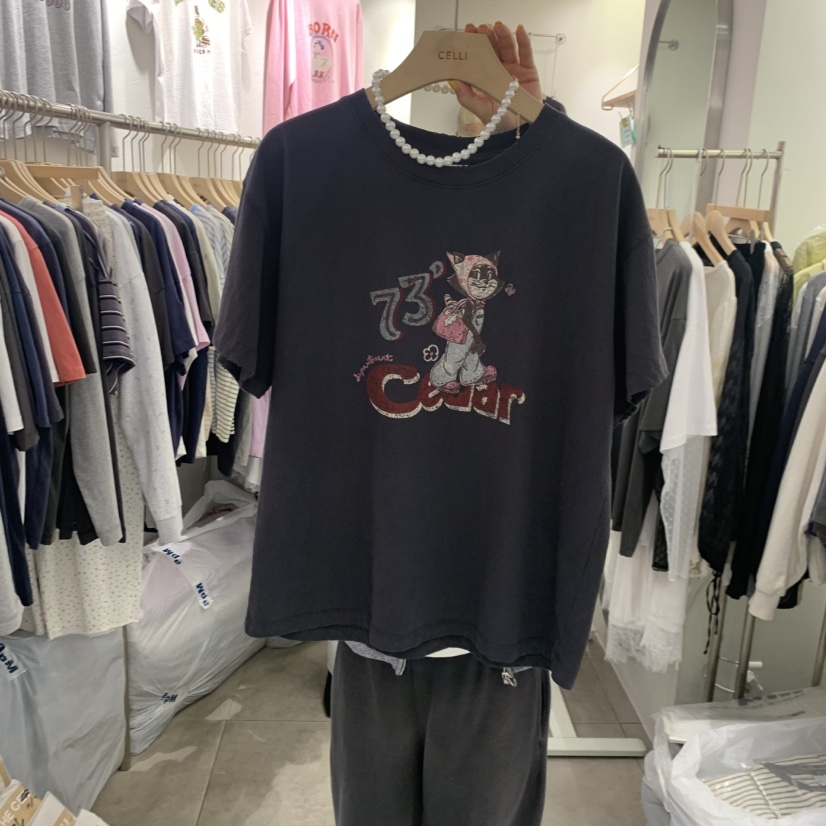 CELLI韓國直郵女士新款休閑熱賣人氣26春夏職業推薦時尚T恤CELLIT恤圖色3