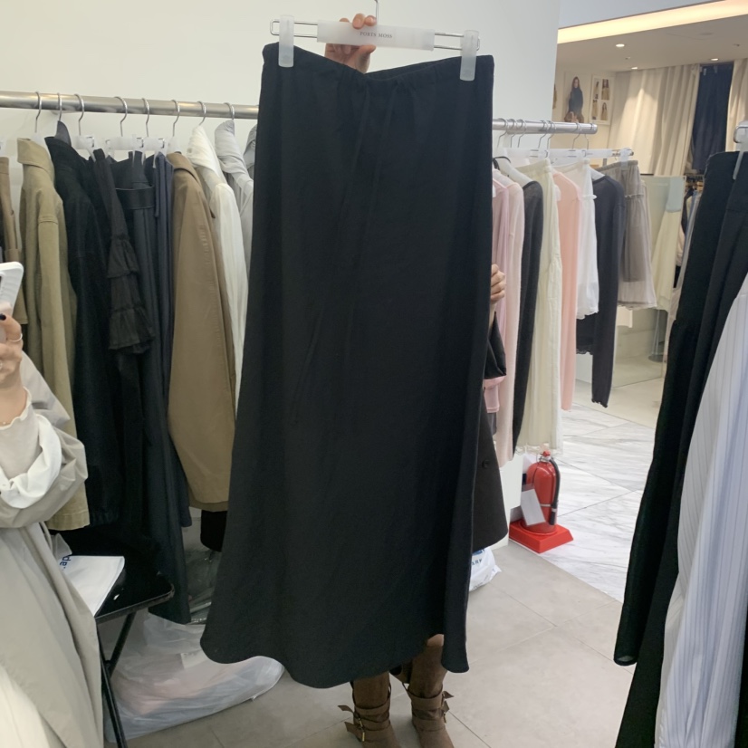 PORTS MOSS韓國代購女裝新款26春夏時尚半身裙中短裙絲綢PORTS MOSS半身裙/中短裙圖色1